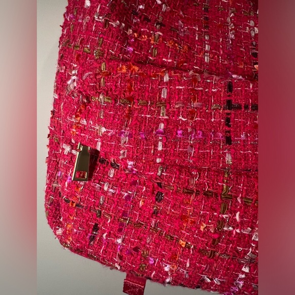 NWT Generation Love Eden Tweed Backpack - Hot Pink 💗 - Picture 5 of 14